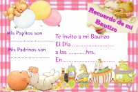 invitaciones para los bautizos 